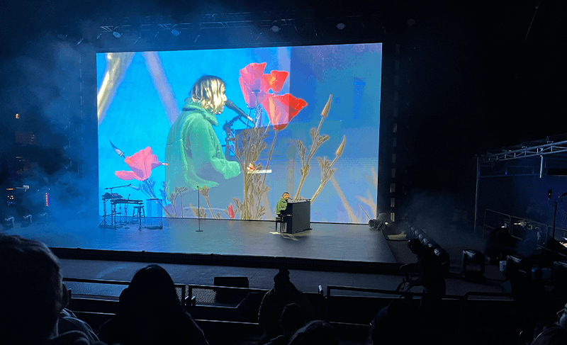 A picture from the Porter Robinson Red Rocks Nurture concert
